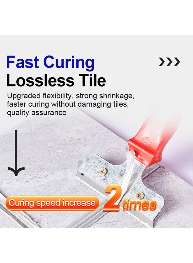 ASHILE Tile Reform, White Grout Tiling Tile Repair Tile Gap Refill Agent Tile Reform Coating Mold Cleaner Tile Sealer Repair Glue 150ML - Image 4