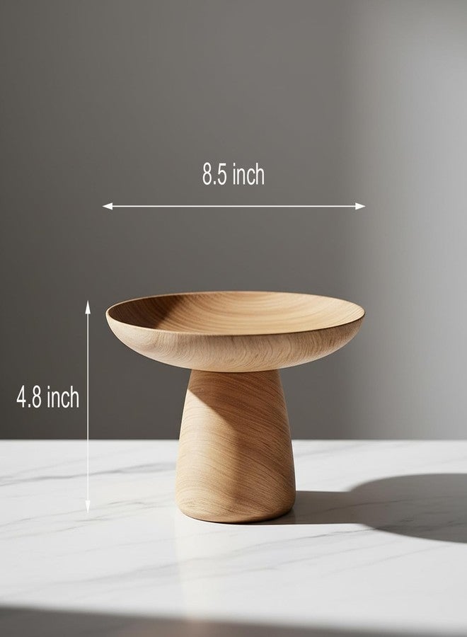 Braxio Decorative Bowl for Coffee Table Decor - Catch All Key Bowl for Entryway Centerpiece Fruit Tray with Wood-Like Finish Living Room Housewarming Gifts 8.5 x 8.5 x 4.8 Inch - Image 5