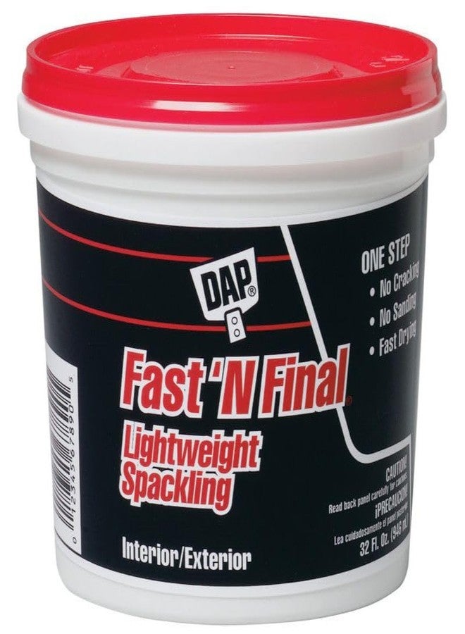 DAP Fast 'N Final Ready to Use White Lightweight Spackling Compound 1 qt. - Image 2