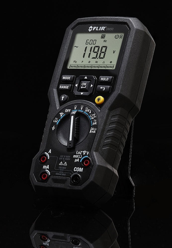 Flir مقياس متعدد FLIR DM90 RMS حقيقي صناعي أسود - Image 2