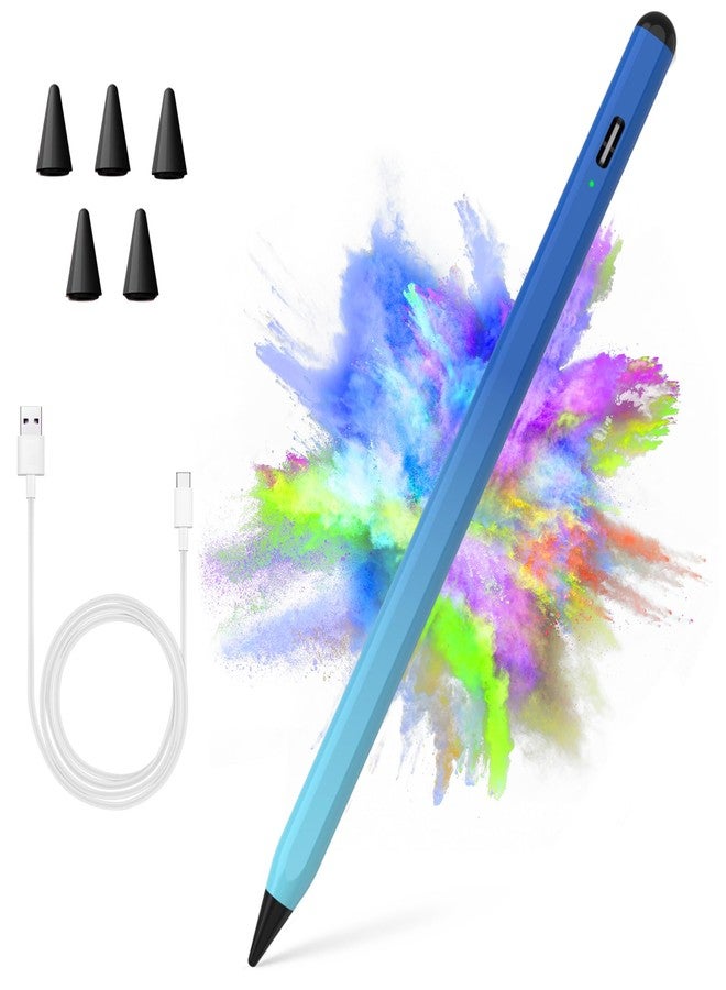 COO Stylus Pen for iPad 2018-2023 with Palm Rejection, Active Pencil for iPads 10th/9th/8th/7th/6th, for iPad Pro 11/12.9 inch, for iPad Air 5th/4th/3th Gen, for iPad mini 6th/5th Gen(Gradient Blue) - Image 1