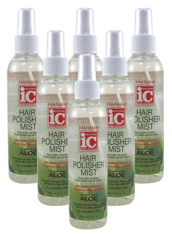 Fantasia Ic Hair Polisher Mist 6 Ounce Pump (177ml) (6 Pack) - Image 1