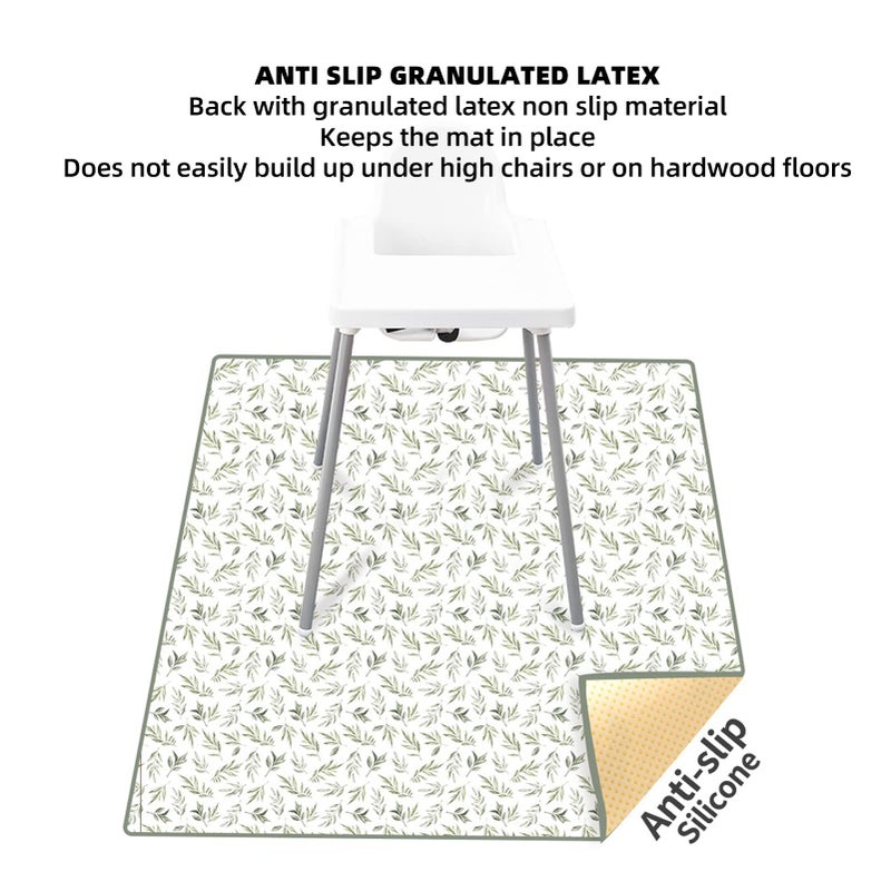 Dilwe Dilwe High Chair Mat, Large Space Non Slip Waterproof Multifunctional Baby Play Crawl Mat for Indoor Beach Picnic - Image 2