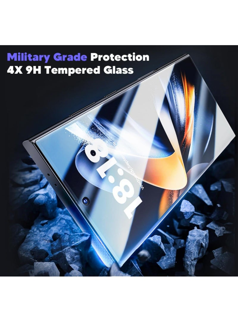 Samsung Galaxy S24 Ultra Screen Protector 2Pack HD Clear Protective for S24 Ultra 6.8" Easy Installation, Military Grade Protection, Case Friendly Clear Fingerprint Unlock - Image 5