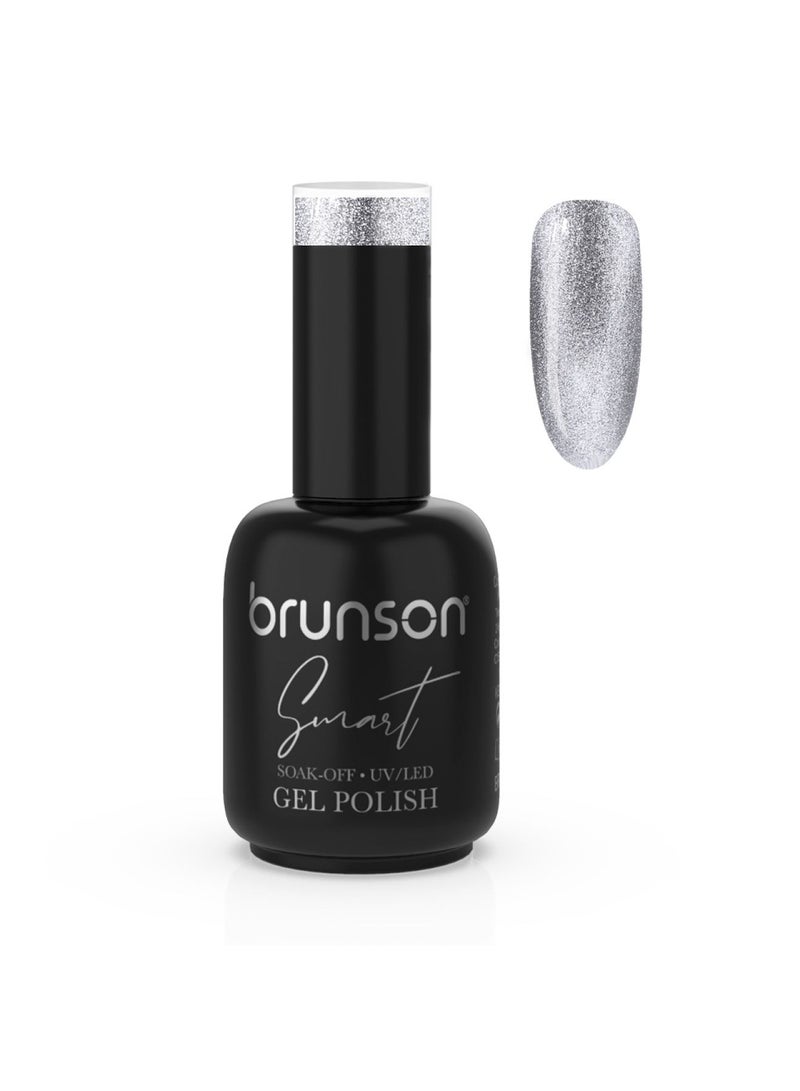 brunson Gel Polish, 15ml Smart Gel Nails Glossy Shine Finish Long Lasting Soak off UV Gel Nal Polish for Nail Art French Manicure Pedicure Salon Quality Chip Resistant Gel Nail Extensions UV Gel Nail Paint
