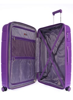 pierre cardin Pierre Cardin Hardcase Trolley Large Check In PC86304 Acai Purple  - Image 4