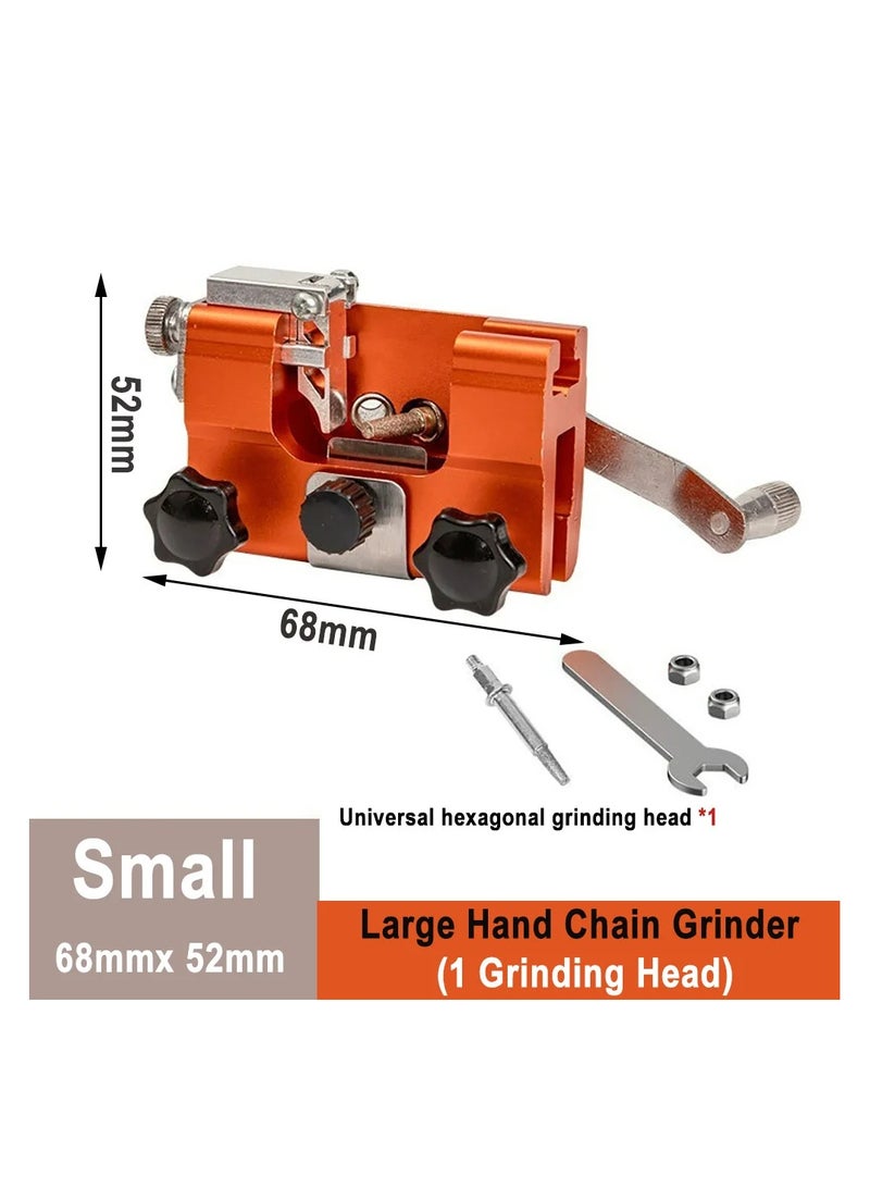 AROAQ Portable Crank Chain Grinder Household Chainsaw Chain Sharpener Power Tool File Grinding Sharpening Device - Image 1