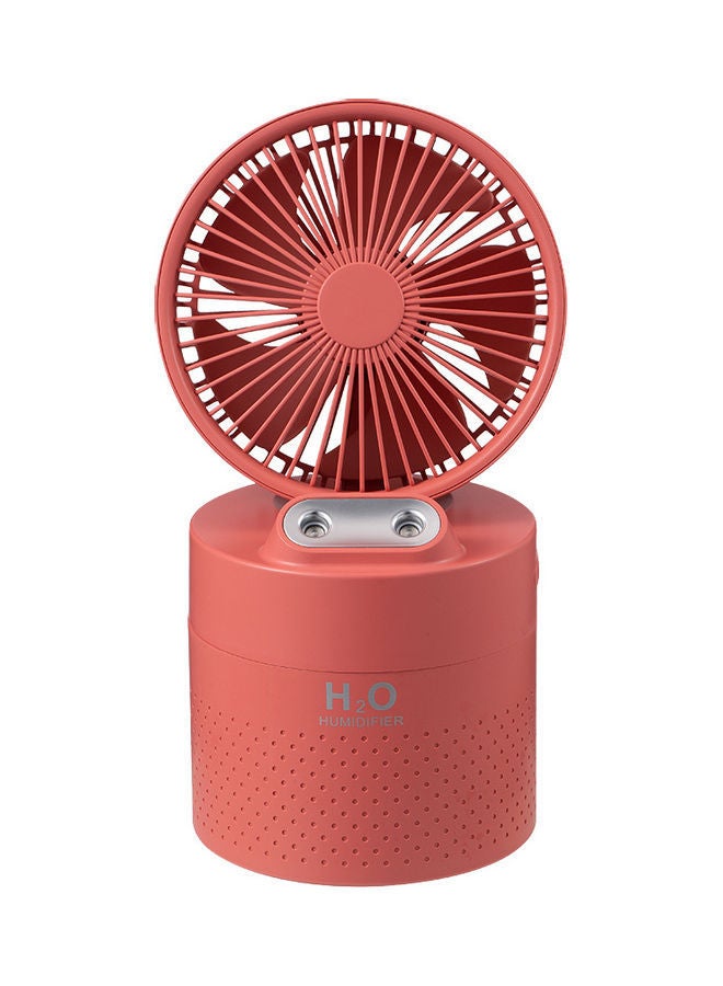 NIBEMINENT 2-In-1 Portable Fan With Humidifier Red - Image 1
