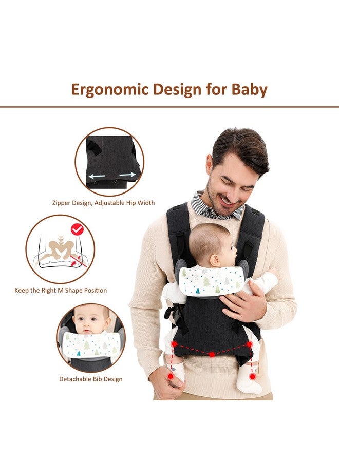IULONEE 4-in-1 Carrier Adjustable Baby Sling Newborn to Toddler Ergonomic Hipseat Baby Convertible Backpack Lightweight & Breathable Child Carrier Ideal for Hands-Free Parenting - Image 1