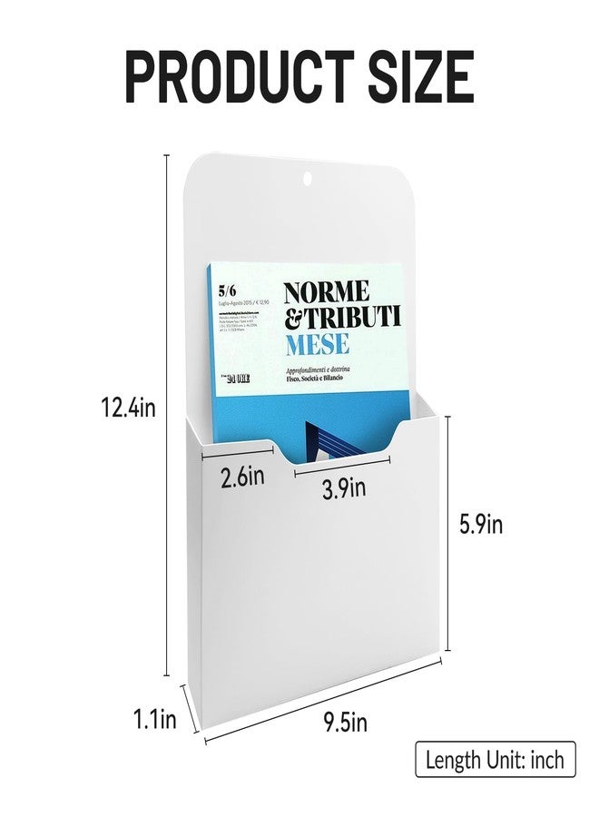 DALTACK Magnetic File Holder, File Folder Desk Organizer for Wall, Powerful Magnetic Clipboard for Mail, Paper, Book, Magazine, Letter, Desk Organizers and Accessories for Office Supplies, 2 Pack - Image 3