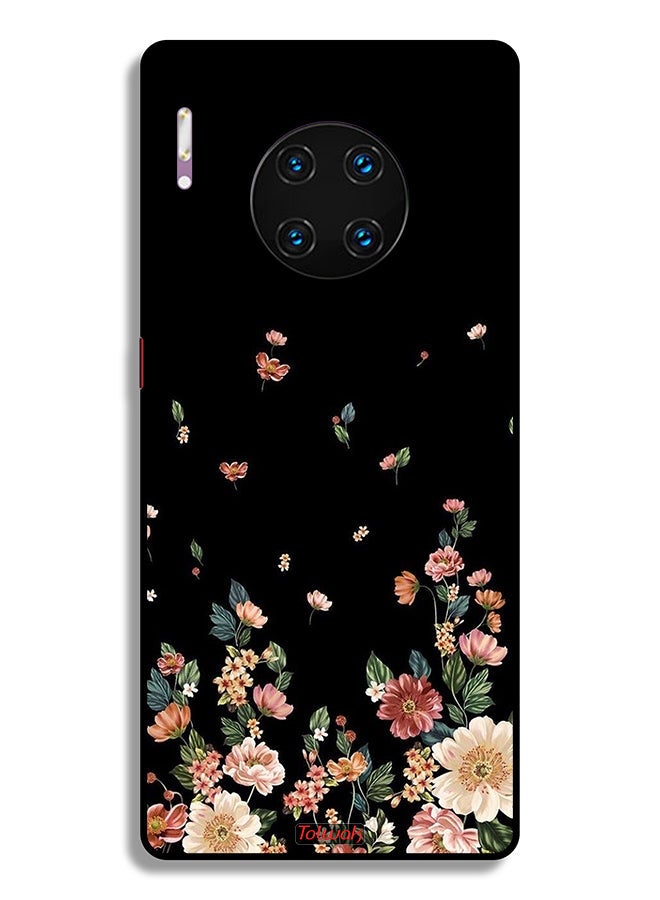 Tolwak Huawei Mate 30 Pro 5G Protective Case Cover Small Flowers In Bottom - Image 2