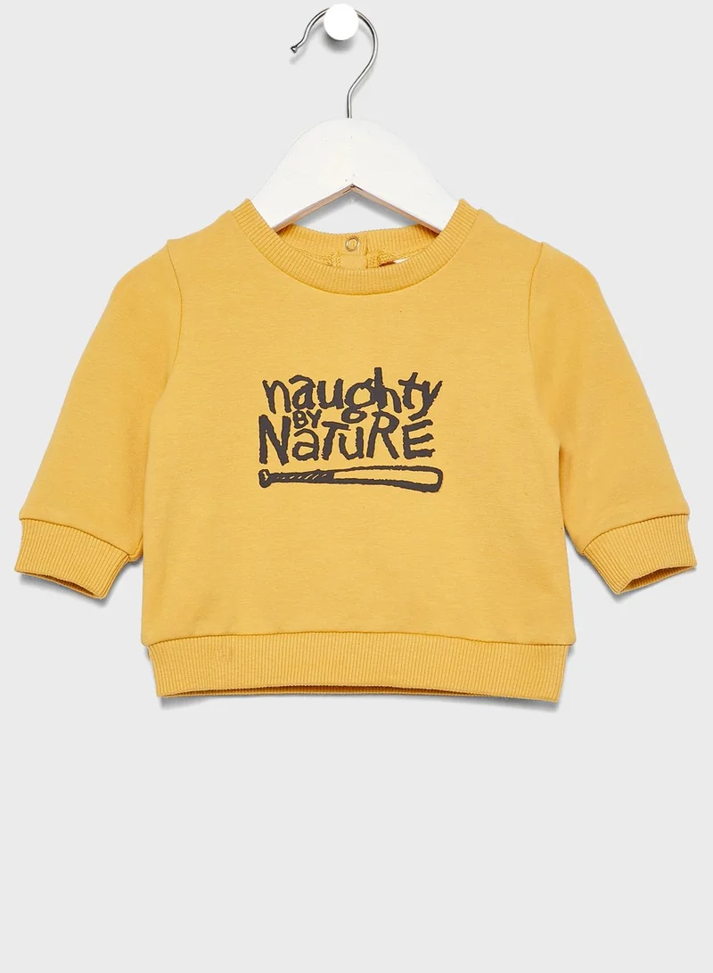 Cotton On Infant Naughty By Nature Sweatshirt