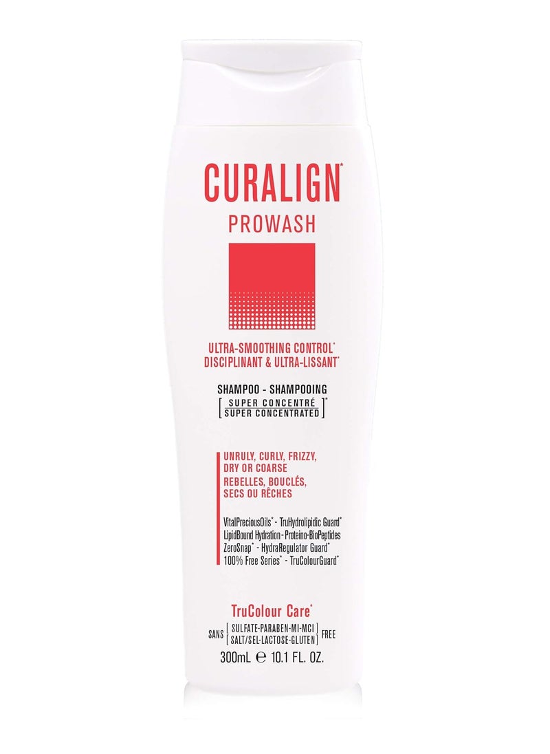 SNOBGIRLS CURALIGN Vegan Smoothing Shampoo UltraSmoothing Control for Unruly Curly Frizzy Dry or Coarse Hair Super Concentrated Anti Frizz Curly Hair Shampoo 