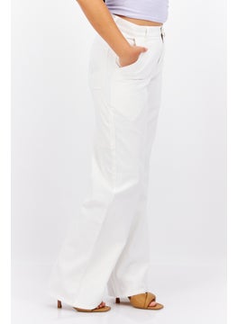 Esprit x Rest and Recreation Women Regular Fit Plain Non Stretchable Denim, White  - Image 3