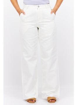 Esprit x Rest and Recreation Women Regular Fit Plain Non Stretchable Denim, White  - Image 1