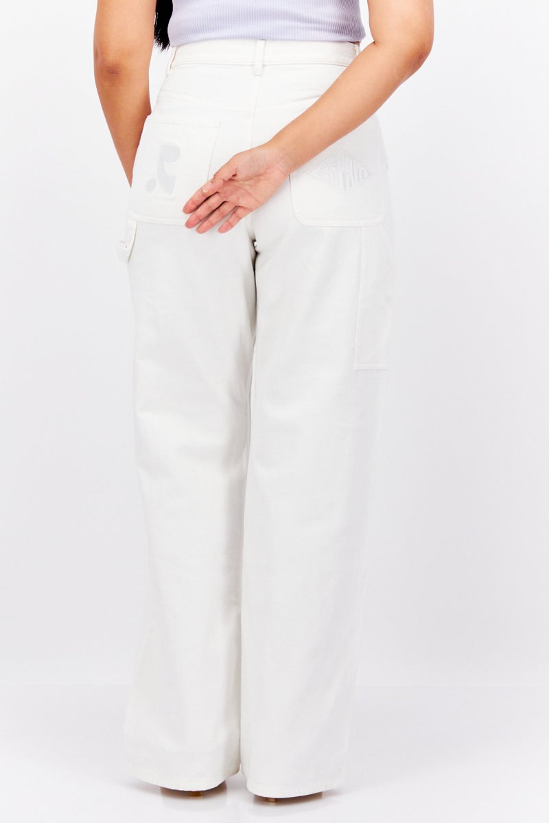 Esprit x Rest and Recreation Women Regular Fit Plain Non Stretchable Denim, White - Image 2