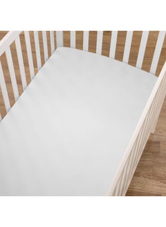 American Baby Company American Baby Company 2 Pack 100% Cotton Value Jersey Knit Fitted Crib Sheet for Standard Crib and Toddler Mattresses, White, for Boys and Girls  - Image 4