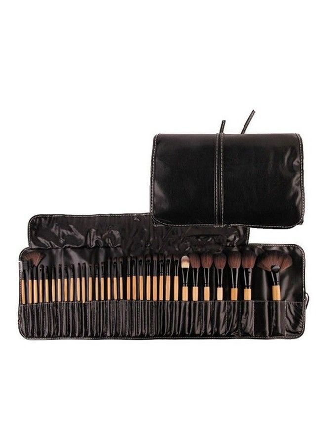 Facial Makeup Brush Kit Beige 32-Piece - Image 1