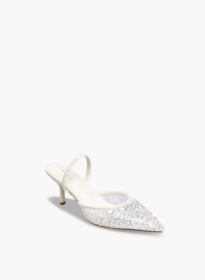 Flora Bella By Shoexpress Flora Bella Women Embellished Slingback Shoes Ramadan Collection - Image 1