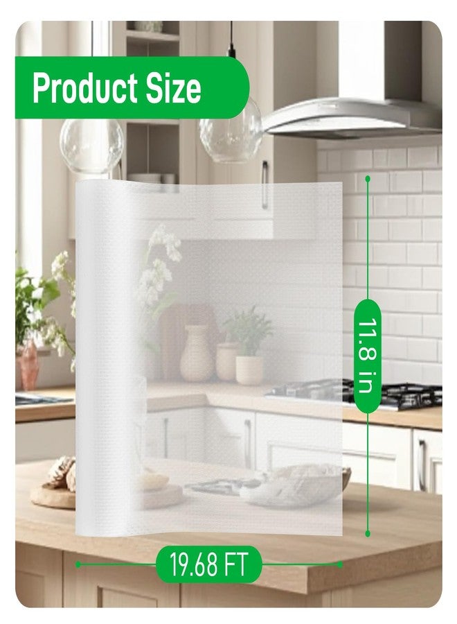 Bozenu Cabinet Drawer Shelf Liner, 11.8 Inch x 19.6 FT Washable Shelf Liners for Kitchen Cabinets Non-Adhesive, Kitchen Drawer Refrigerator Cabinet Liners for Shelves Dresser - Image 3