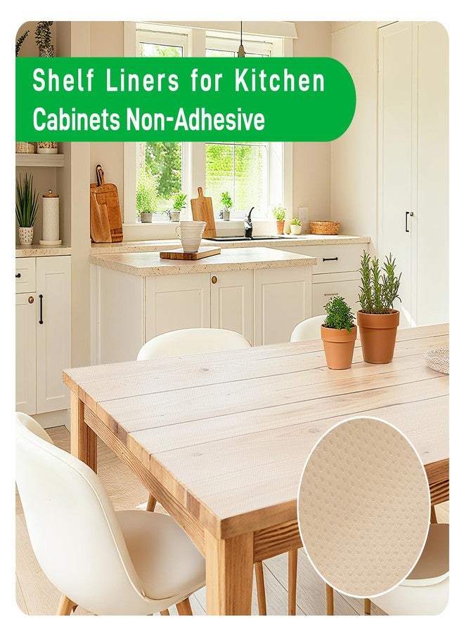 Bozenu Cabinet Drawer Shelf Liner, 11.8 Inch x 19.6 FT Washable Shelf Liners for Kitchen Cabinets Non-Adhesive, Kitchen Drawer Refrigerator Cabinet Liners for Shelves Dresser - Image 2