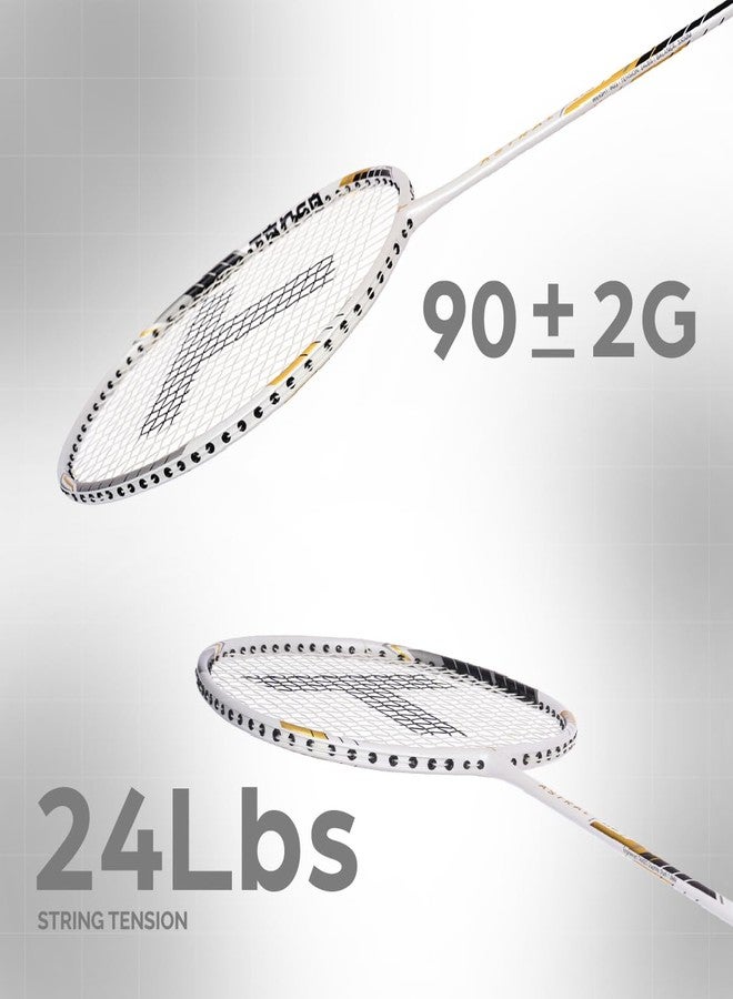 TANSO Astral 1.0 Composite Strung Badminton Racket with Free Full Racquet Cover (90 Grams, Jointless, High Strength Aluminium Frame, Carbon Fibre Shaft, 24 Lbs Tension) - Image 2