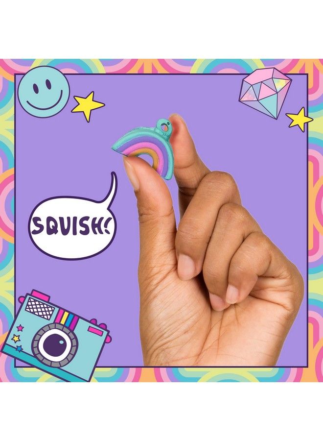 Fidgiwear Rainbow D.I.Y. Squish & Pop Jewelry Create Your Own Fidget Jewelry For Kids Includes Squishy Charms Fidget Toys With A Stylish Twist Bracelet Making Kit For Girls