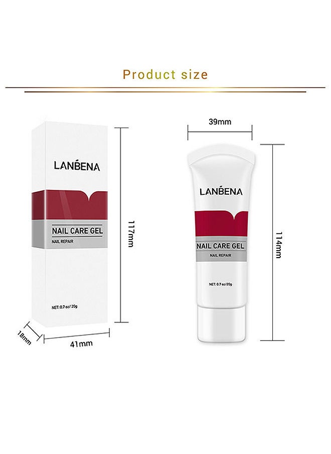 Nail Care Gel, Nail Repair, Nail Repair Cream To Restore The Appearance Of Discolored Or Damaged Nails (20g)
