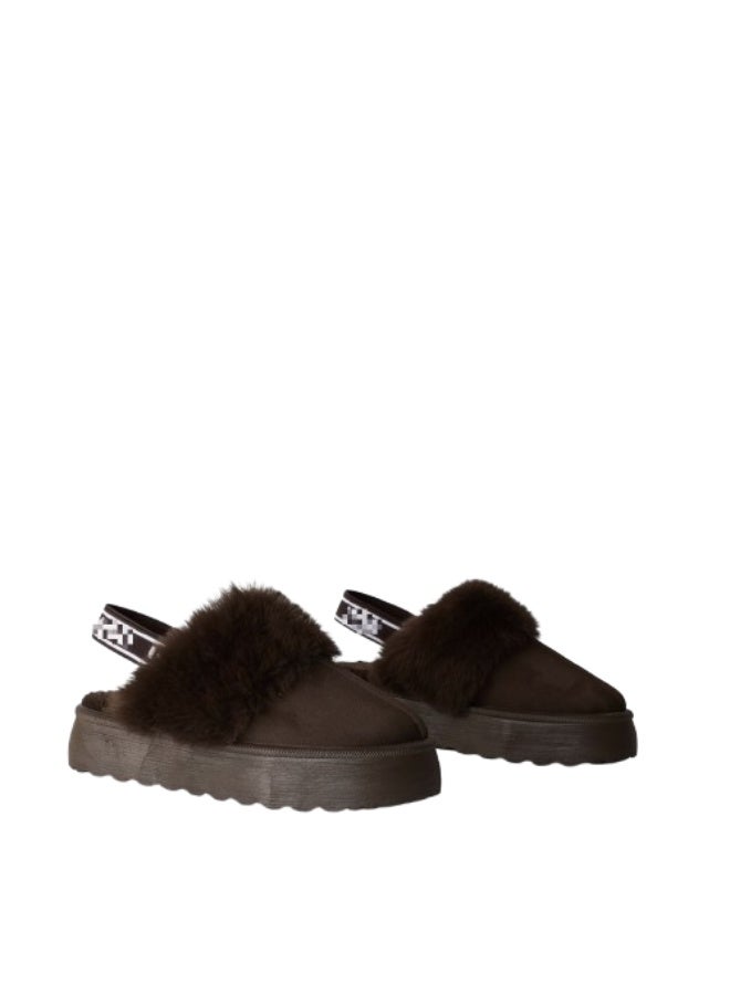 Shoes Suede Elegant Fur AG-1 - Brown - Image 1