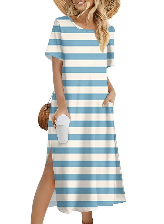 Tepveisoy Women's Fashion Summer Dresses Casual Beach Dresses One Piece Dress Slim Holiday Dress  - Image 1
