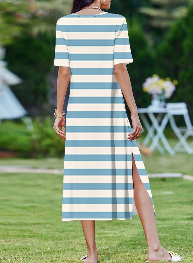 Tepveisoy Women's Fashion Summer Dresses Casual Beach Dresses One Piece Dress Slim Holiday Dress  - Image 3