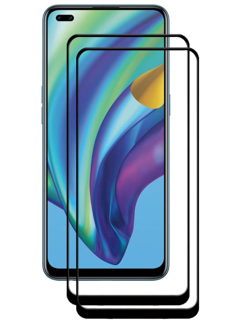 ACLIX 2 Pieces Antistatic ESD Dustproof Premium Quality High Definition Tempered Glass Screen Protector Designed For Oppo A93 - Image 1