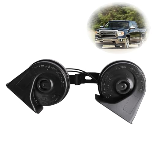 MITZONE Dual Horn Assembly With Bracket Compatible with GMC Sierra 1500 Yukon XL Silverado Tahoe Cadillac Escalade Suburban 2014-2020 - Image 1