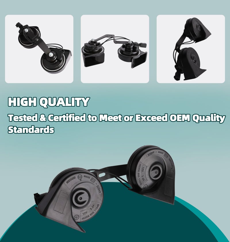 MITZONE Dual Horn Assembly With Bracket Compatible with GMC Sierra 1500 Yukon XL Silverado Tahoe Cadillac Escalade Suburban 2014-2020 - Image 5