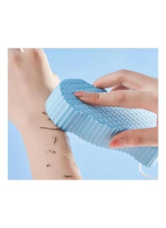 Coolbaby Super Soft Exfoliating Bath Sponge 3D Cartoon Embossing Magic Ultra Sponge Shower Brush Body Scrubber Scrub (Blue)