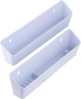 Aiwaiufu Aiwaiufu Kitchen Sink Front Trays Tip Out Tray Set 14 Inch Polymer Plastic White (2 Pack)  - Image 1