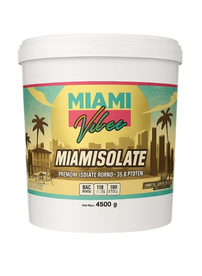 MIAMI VIBES  Whey Protein Isolate 4.5kg Chocolate Flavour