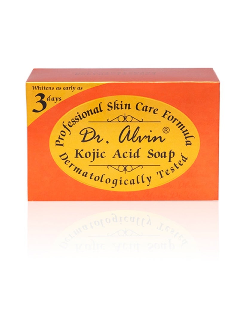 Dr. Alvin Pack of 3 Kojic Acid Soap Skin Brightening Deep Cleansing Whitening Soap for Face and Body 135g Each - Image 5
