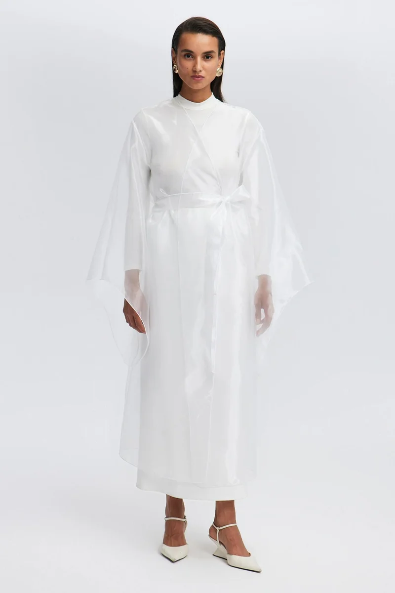 توتشي Jacquard Organza Kimono