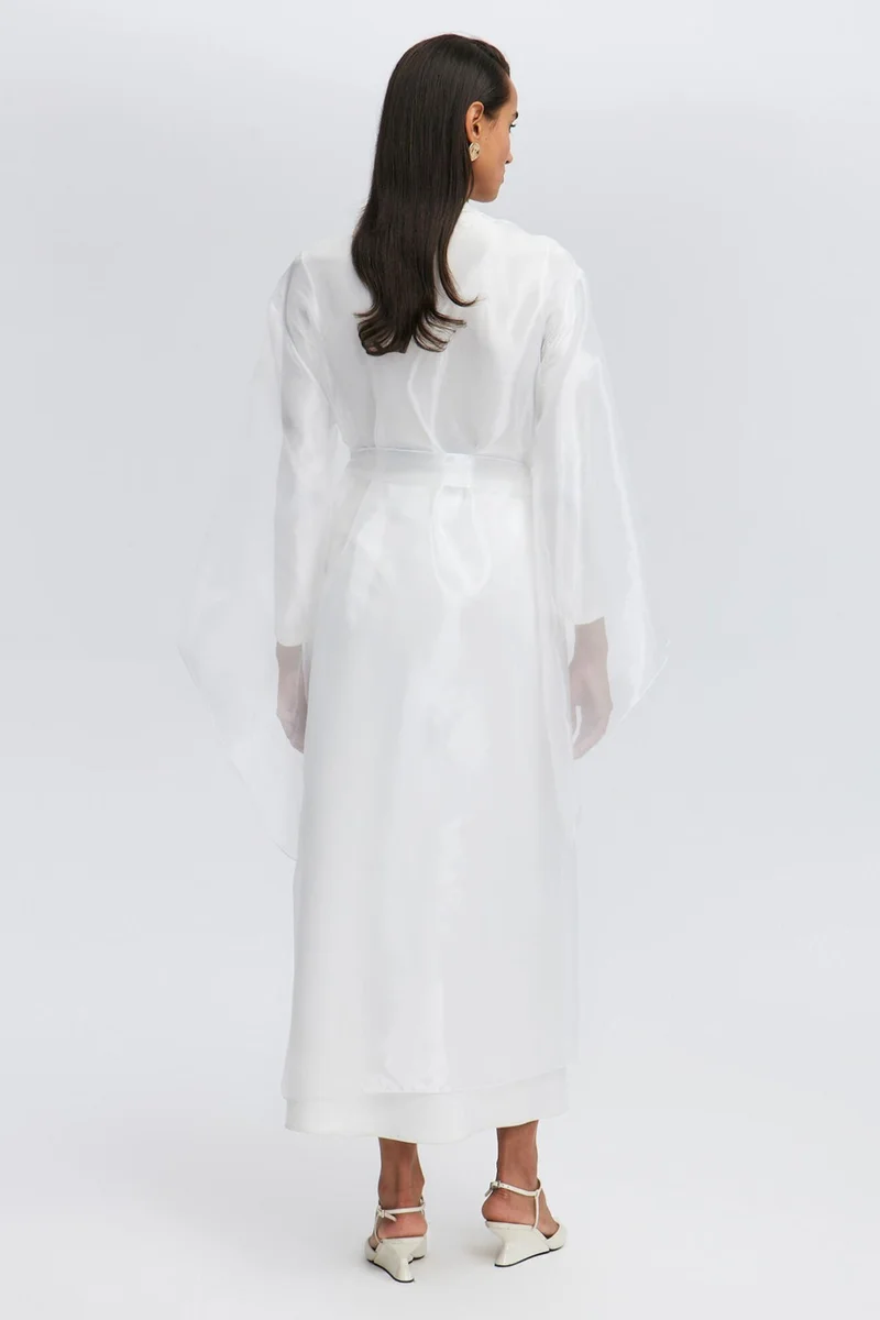 توتشي Jacquard Organza Kimono