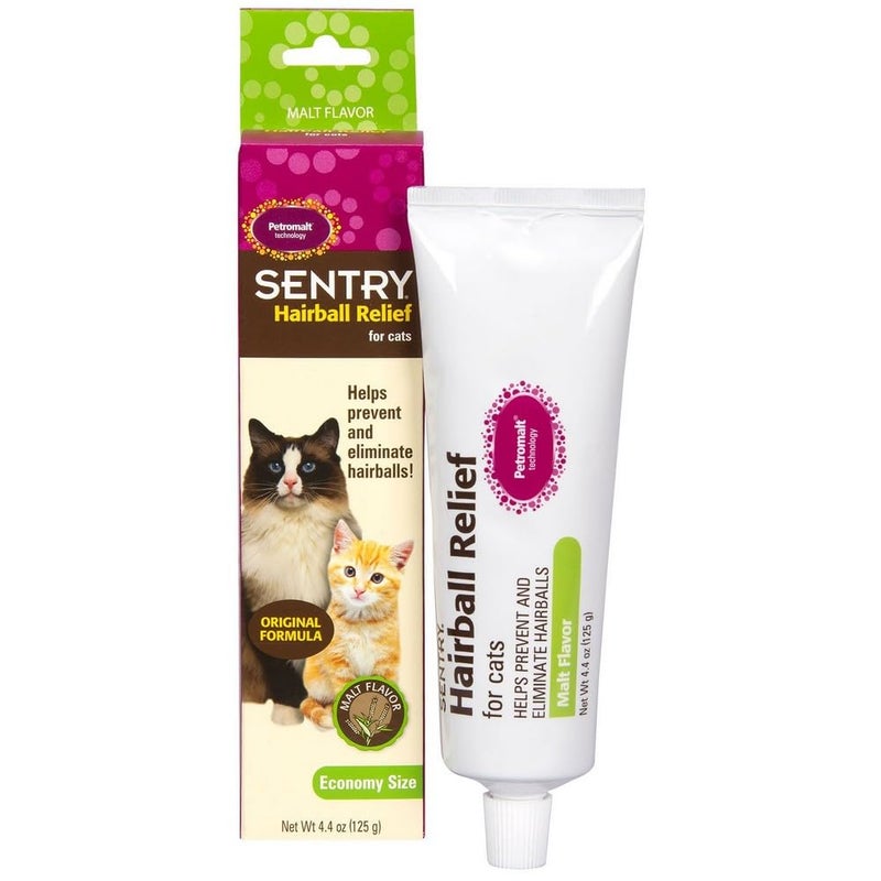 SENTRY PET CARE Sentry Hairball Relief for Cats,Malt Flavor,4.4 Ounces - Image 1