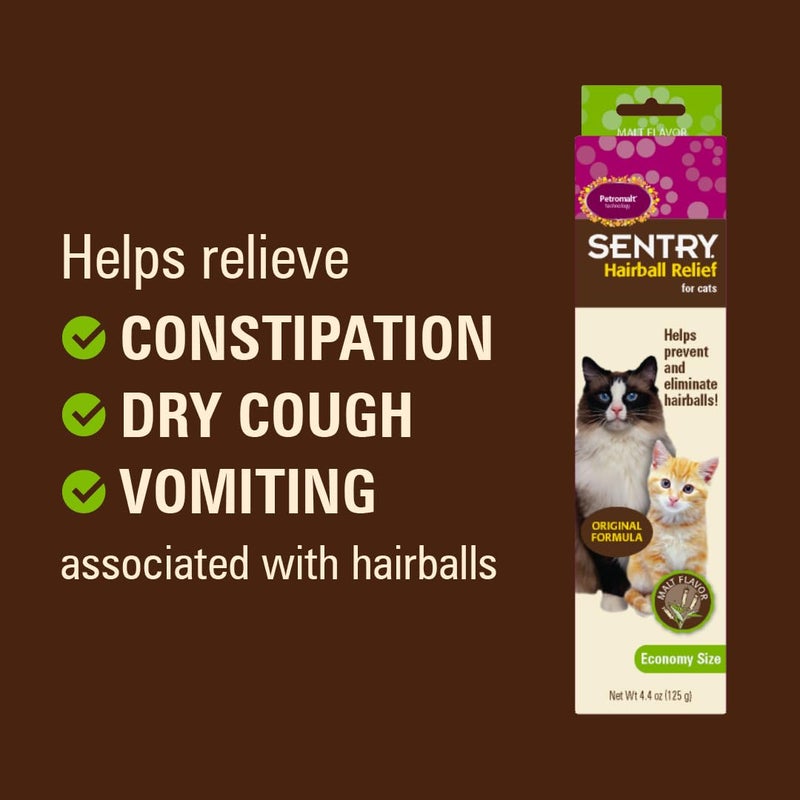 SENTRY PET CARE Sentry Hairball Relief for Cats,Malt Flavor,4.4 Ounces - Image 4