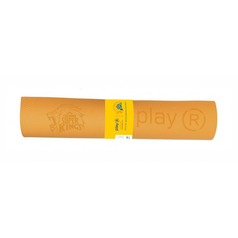 playR x CSK Yoga Mat 6mm - Extra Thick EVA - Unisex Anti-Slip Mat for Yoga, Workout, Home Gym, Fitness & Stretching Durable Training Groundsheet for Men & Women For All-Season - Image 5