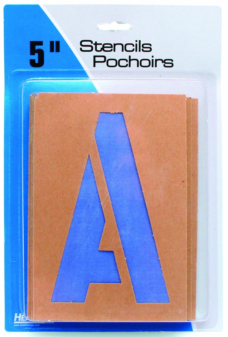 Headline Sign 5in. Stencil Kit, Caps/ Numbers - Image 5