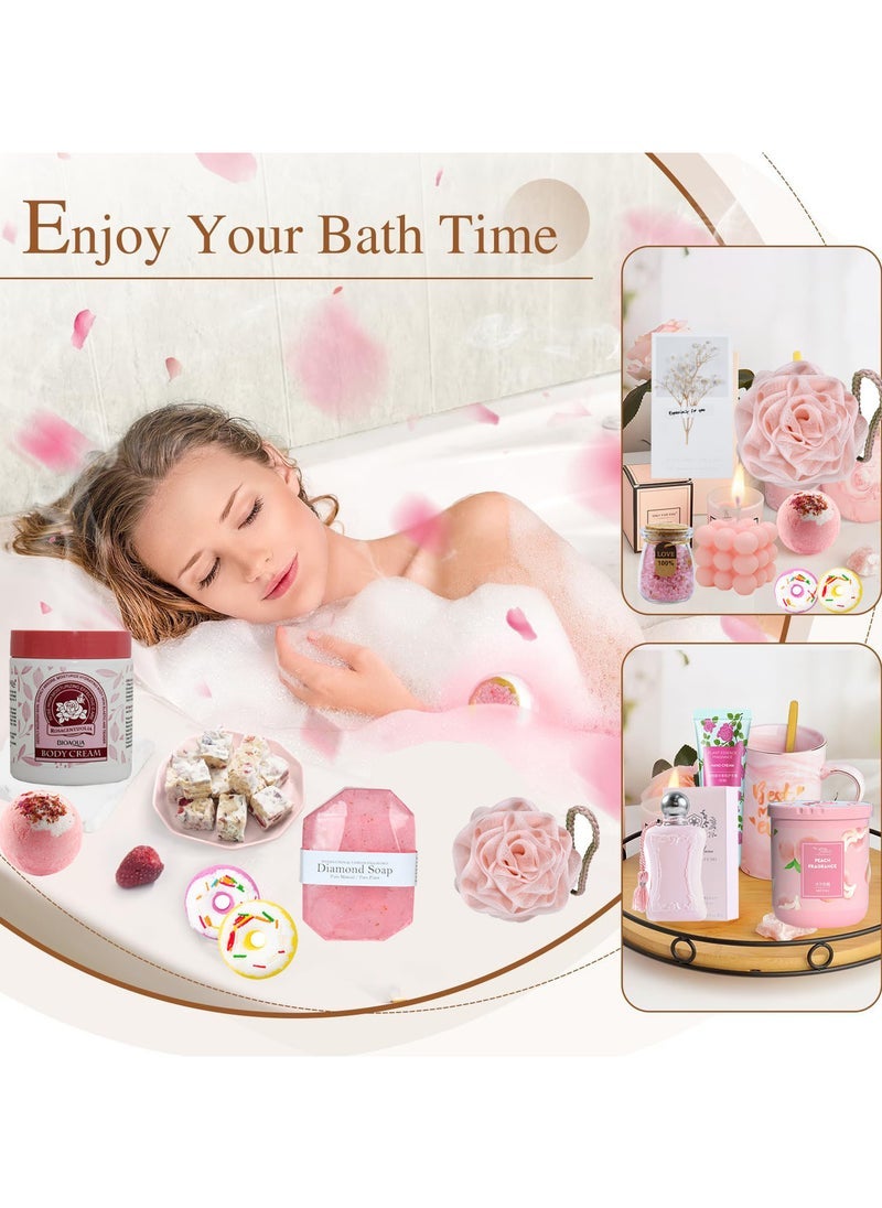 Captaintech Gifts Basket for Women - Birthday Gift Box Set Contains 18 Items Inspirational Gift,Relaxing Spa Care Package for Women Friendship,Friend Gifts for Women - Image 4