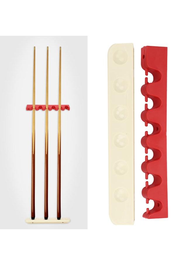 Thoraya Rubber 6 Hole Billiard Cue Stand Rack Wall Mount Pool Cues Hanging Bracket AccessoryRubber Billiards Cue Holder  - Image 3