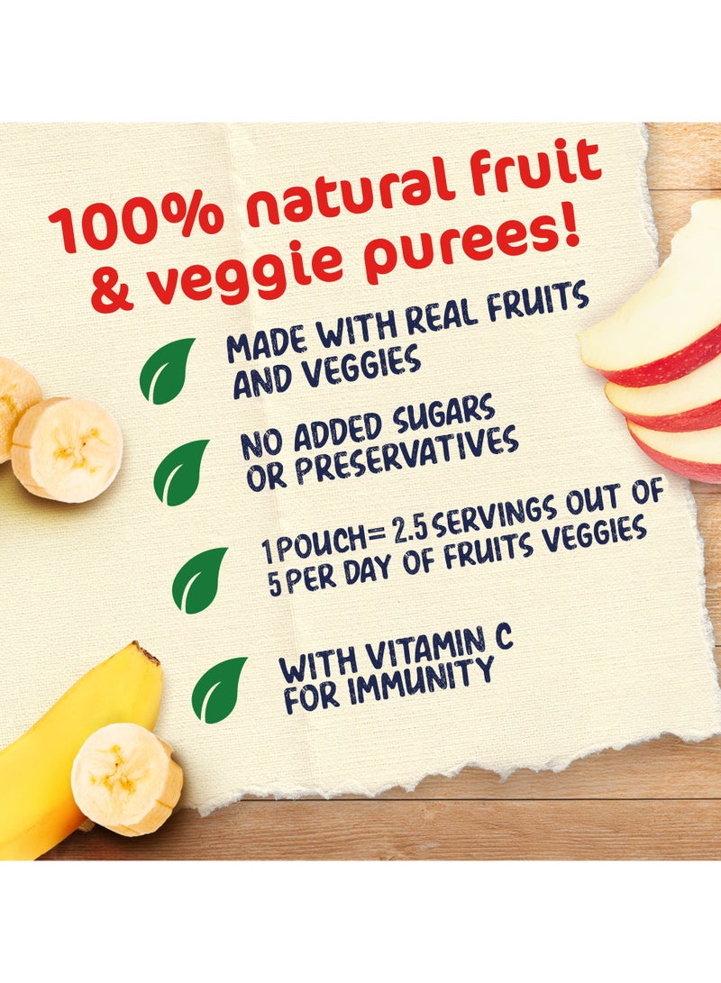 Cerelac Fruits Puree Pouch In Banana And Apple 16 x 90g - Image 3