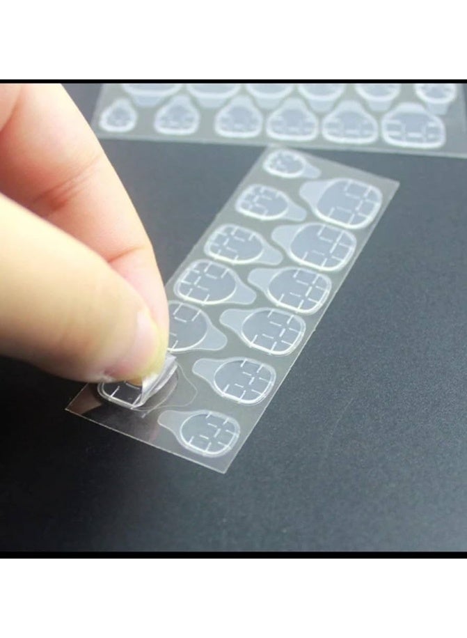 Generic Double-sided nail adhesive - clear nail adhesive - suitable for all types of artificial nails - 24 stickers  - Image 2