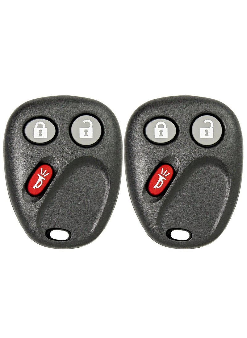 TLAXCA Pack of 2 Car Keyless Entry Remote Control Key Fob Fits for Chevrolet Silverado Equinos Suburban 2003-2006,Fits for Cadillac Escalade/GMC Yukon 2003-2006/Hummer H2 / Pontiac Torrent / Saturn Vue  - Image 1