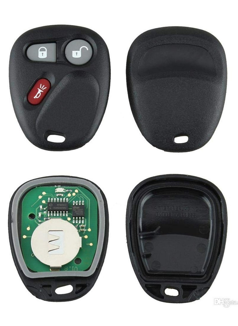 TLAXCA Pack of 2 Car Keyless Entry Remote Control Key Fob Fits for Chevrolet Silverado Equinos Suburban 2003-2006,Fits for Cadillac Escalade/GMC Yukon 2003-2006/Hummer H2 / Pontiac Torrent / Saturn Vue  - Image 3